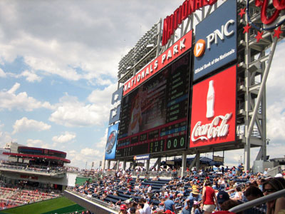 The Huge HD Scoreboard at National Park