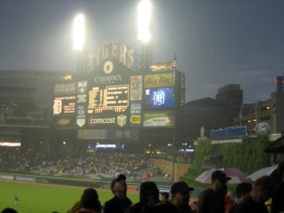 The Scoreboard in the Rain