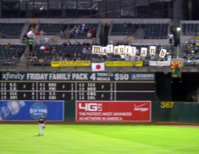 Oakland Fan Salute to Hideki Matsui